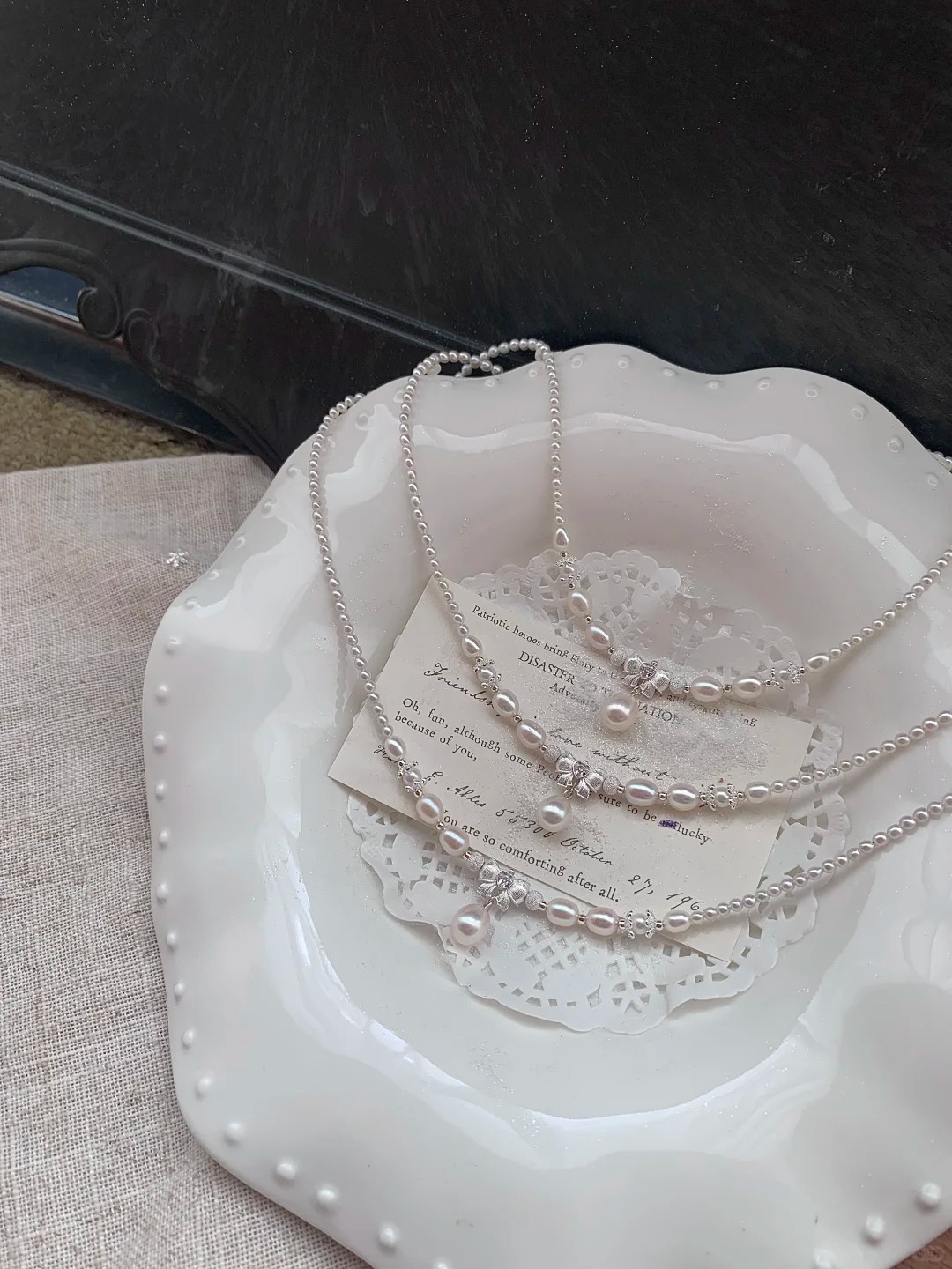 Princess Style Natural Handmade Pearl Necklace Daily Simple Style