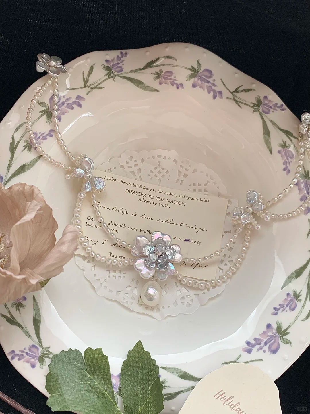 Xiangyang Flower Princess Style Natural Pearl Handmade Necklace Gift Dating Party Wedding Jewelry