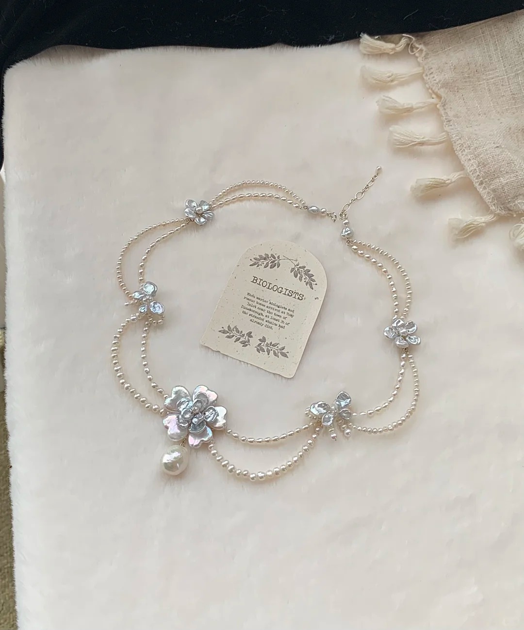 Xiangyang Flower Princess Style Natural Pearl Handmade Necklace Gift Dating Party Wedding Jewelry