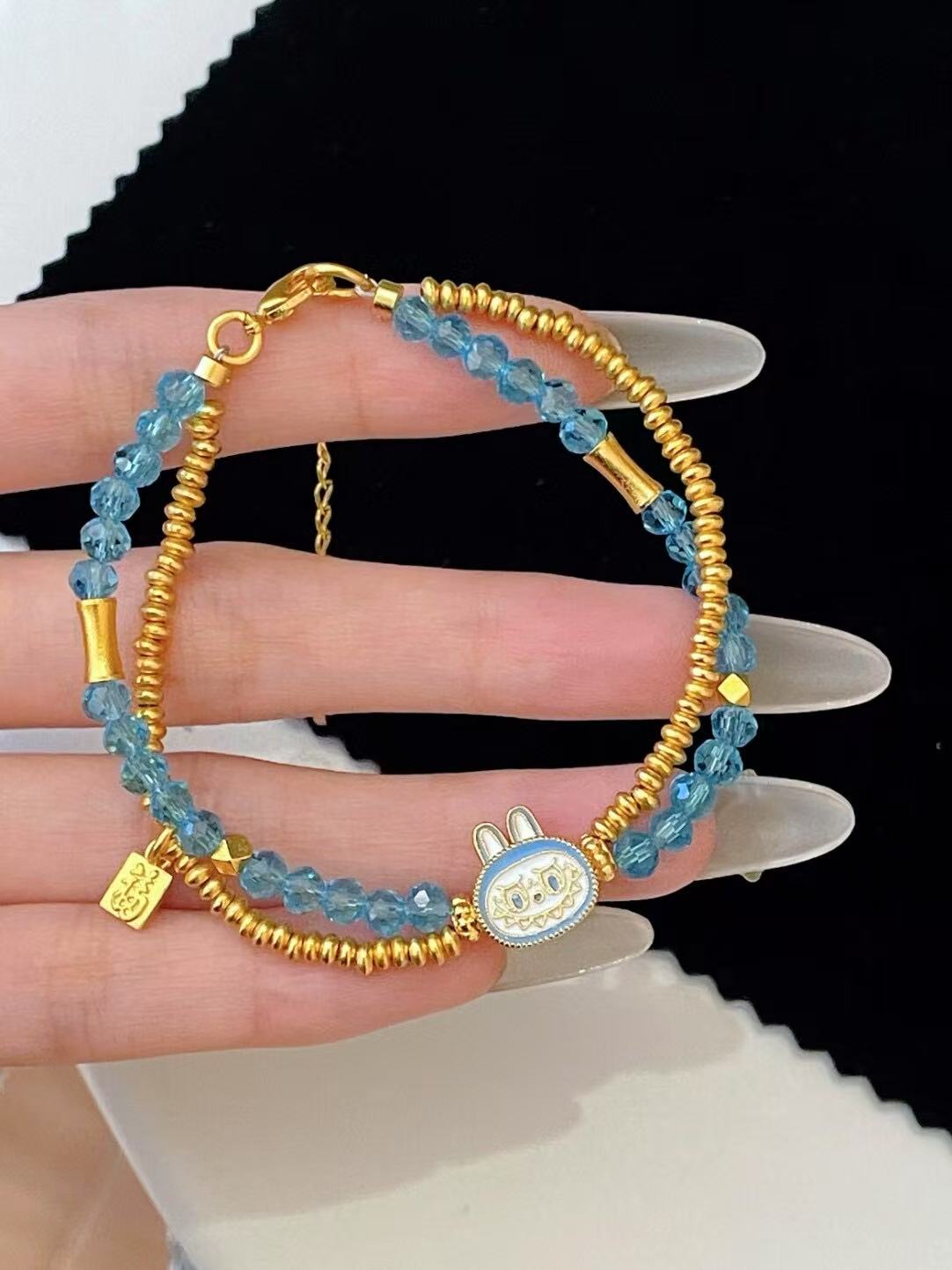 Rabubu Double Layer Crystal Bracelet