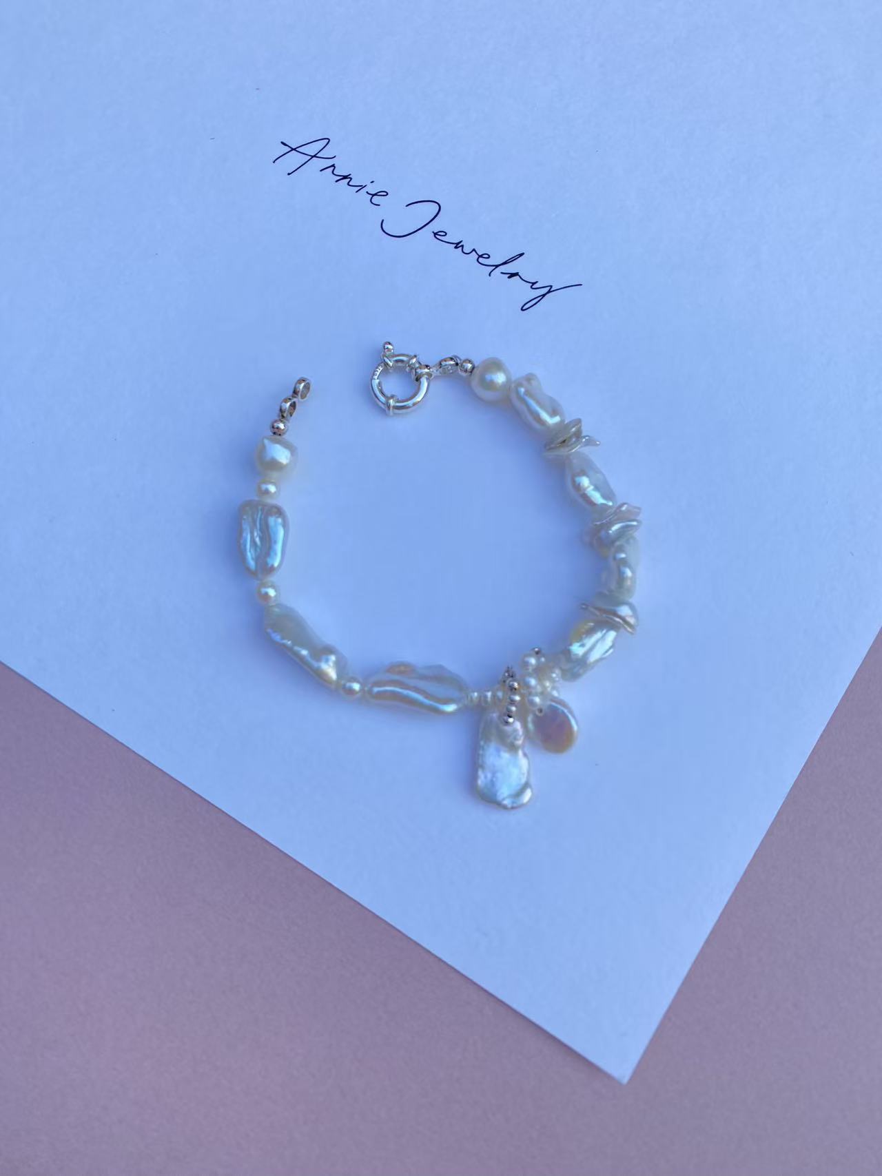 Blue Pearl Bracelet