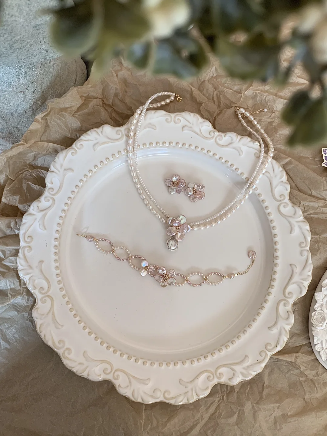 Natural Baroque Pearl Necklace