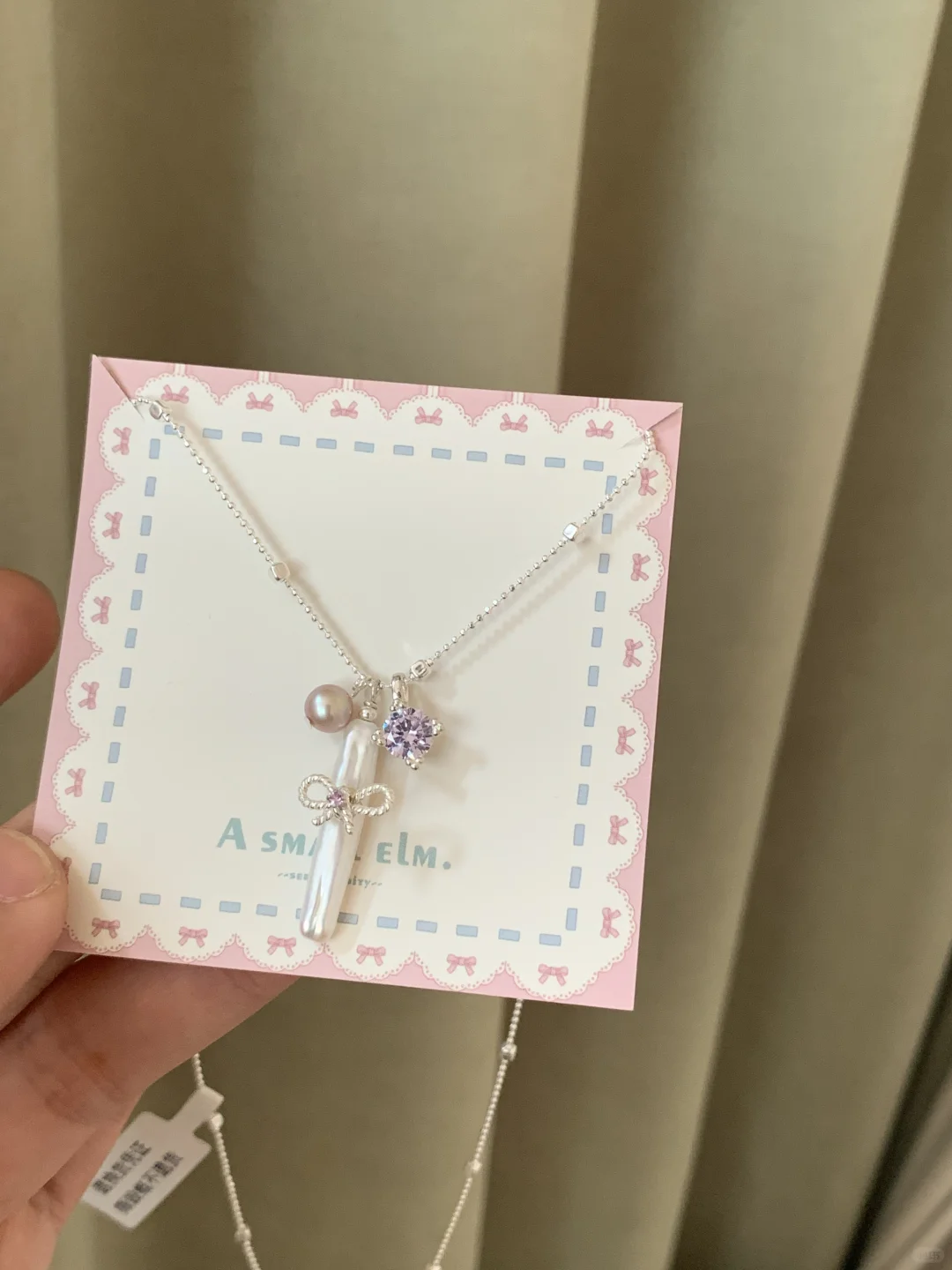 Natural Baroque Pearl Cross Necklace