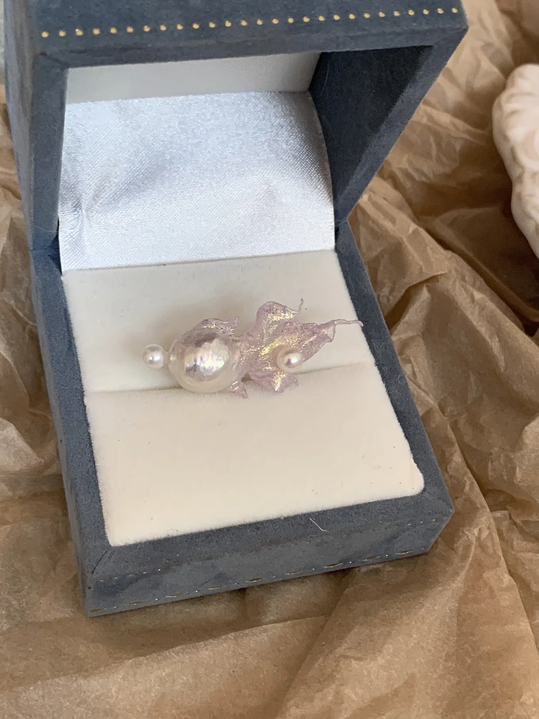 Handmade Baroque Pearl Fish Necklace