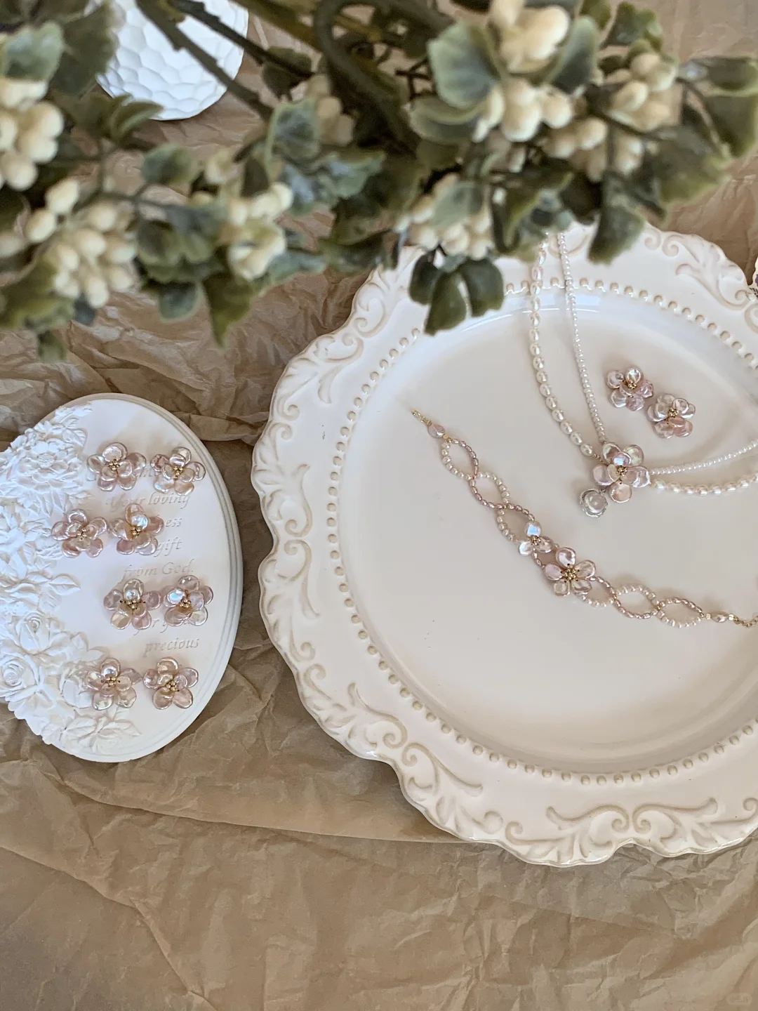 Natural Baroque Pearl Necklace